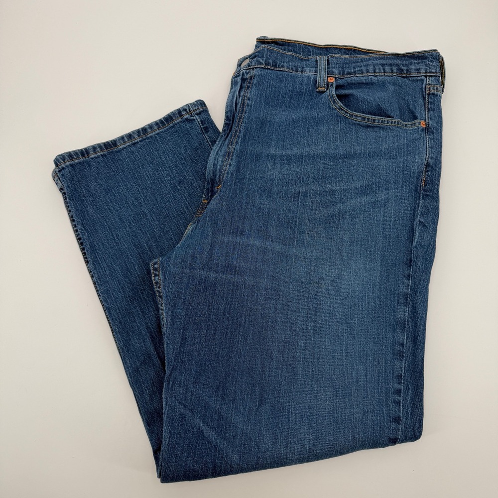 Levi Strauss &‎ Co 559 Relaxed Straight Mens Jeans Medium Wash 45x30 Stretch